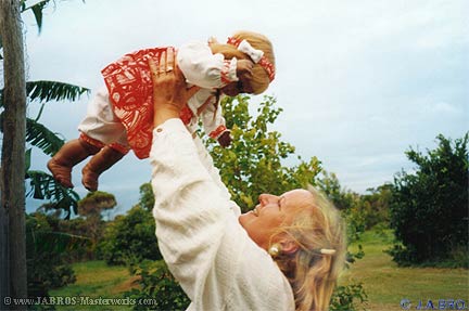 J.A.BRO and her Aboriginal doll