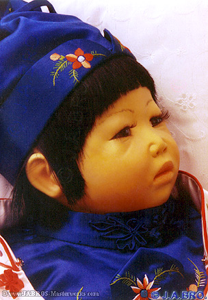 J.A.BRO'S ARTIST COLORED DOLL, TYPE 9, ©1990