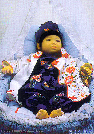 J.A.BRO'S ARTIST COLORED DOLL, TYPE 9, ©1990