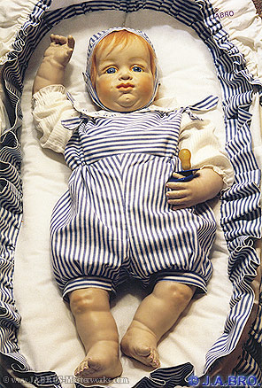 J.A.BRO'S ARTIST DOLL, TYPE 5, ©1988, TWIN BABY-BOY