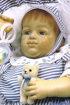 J.A.BRO'S ARTIST DOLL, TYPE 5, ©1988, TWIN BABY-BOY