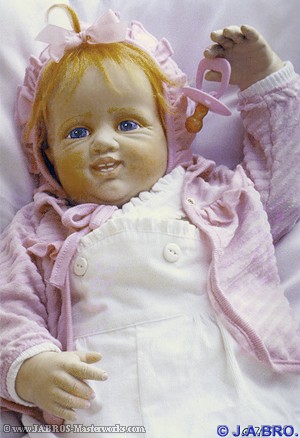 J.A.BRO'S ARTIST DOLL, TYPE 6, ©1988, TWIN BABY-GIRL