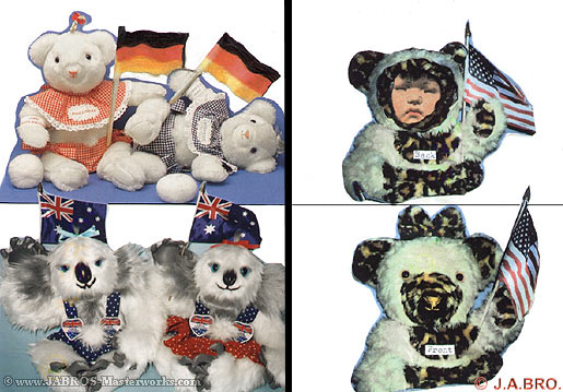 International artist bear pairs